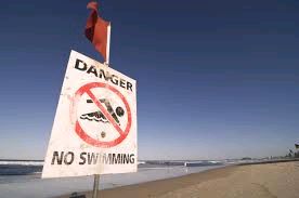 danger no swimming