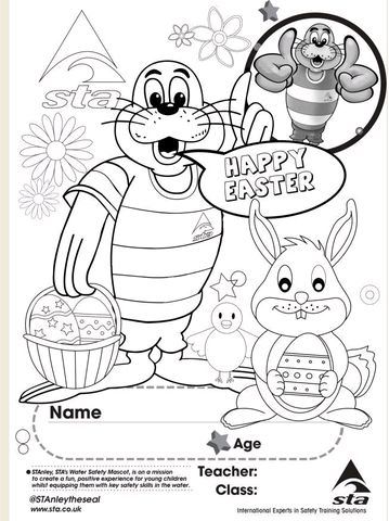 Easter colouring sheet