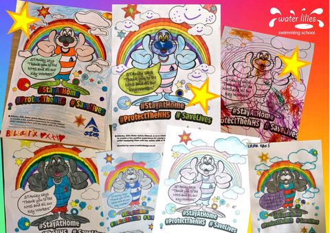 Rainbow colouring competition April 2020